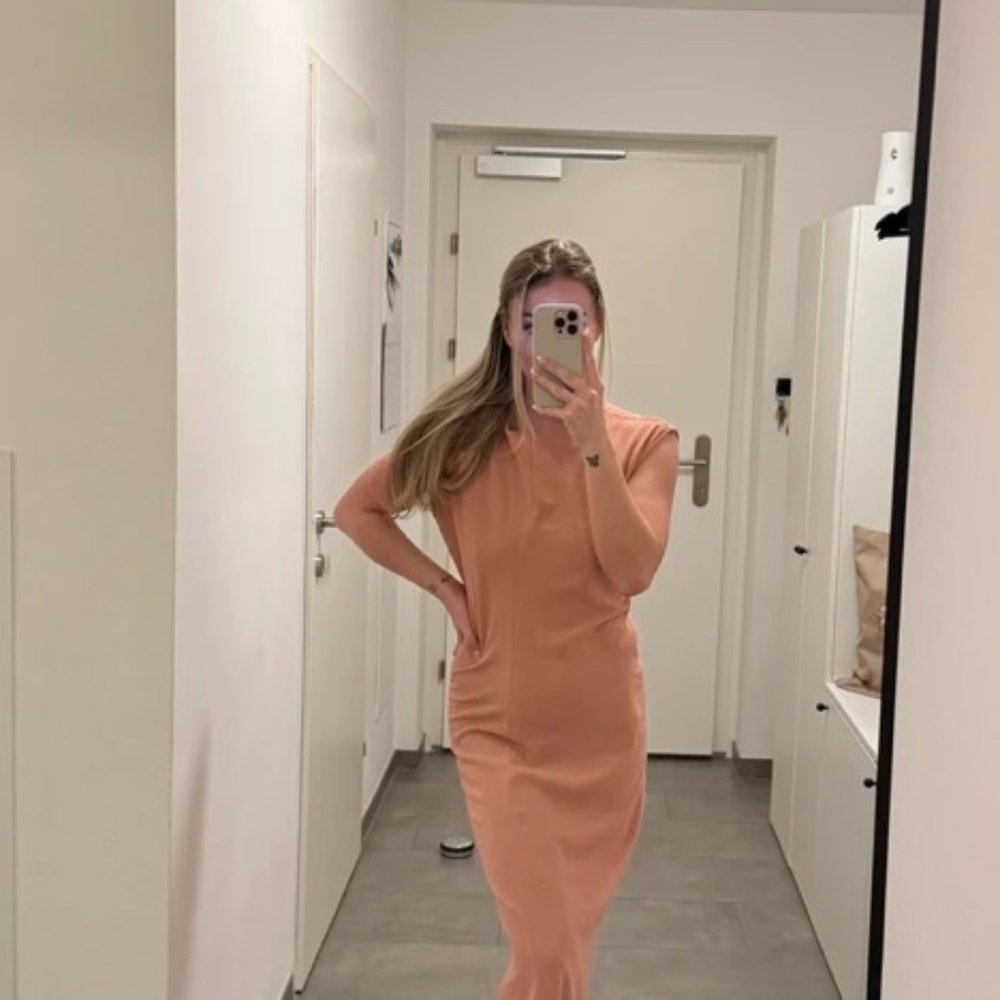 Mango Orange Mini Dress